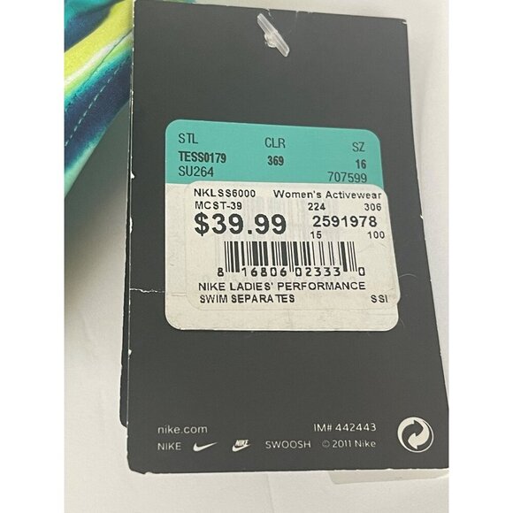 Nike Womens Reversible Bikini Swim Bottom Size 16 - Picture 8 of 11